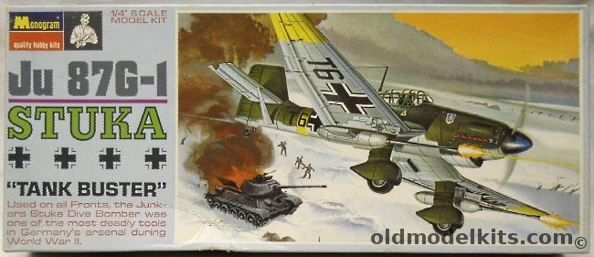 Monogram 1/48 Stuka Ju-87 G-1 Rudel - Blue Box Issue, PA207-150 plastic model kit